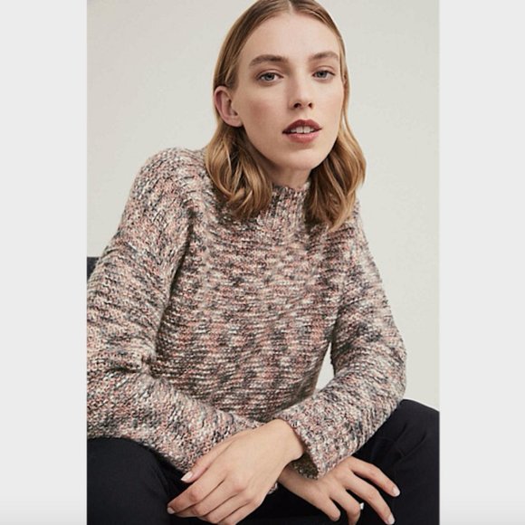 Witchery Sweaters - SOLD Witchery Pink Green Textured Twist Jumper S